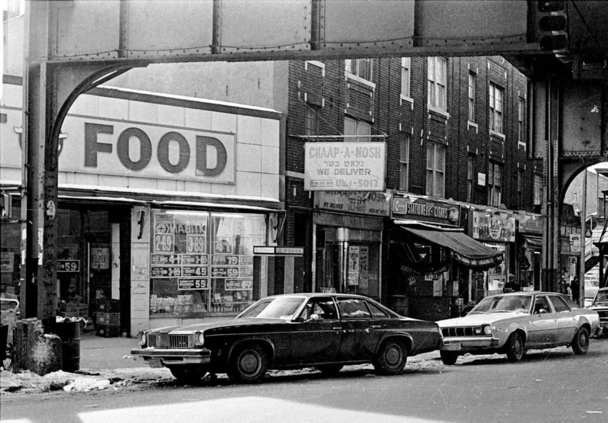 Intersection of 13th Avenue and New Utrecht Avenue at 54th-55th Streets.