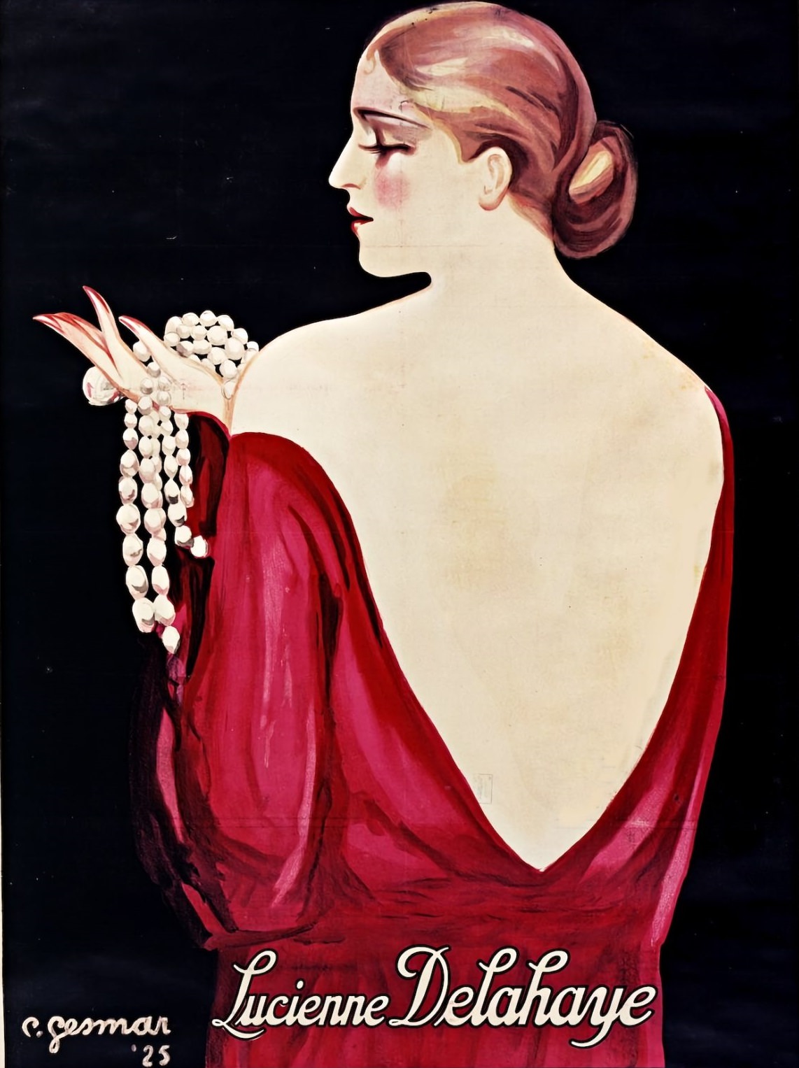 Lucienne Delahaye poster by Charls Gesmar (1900-1928) – 1925