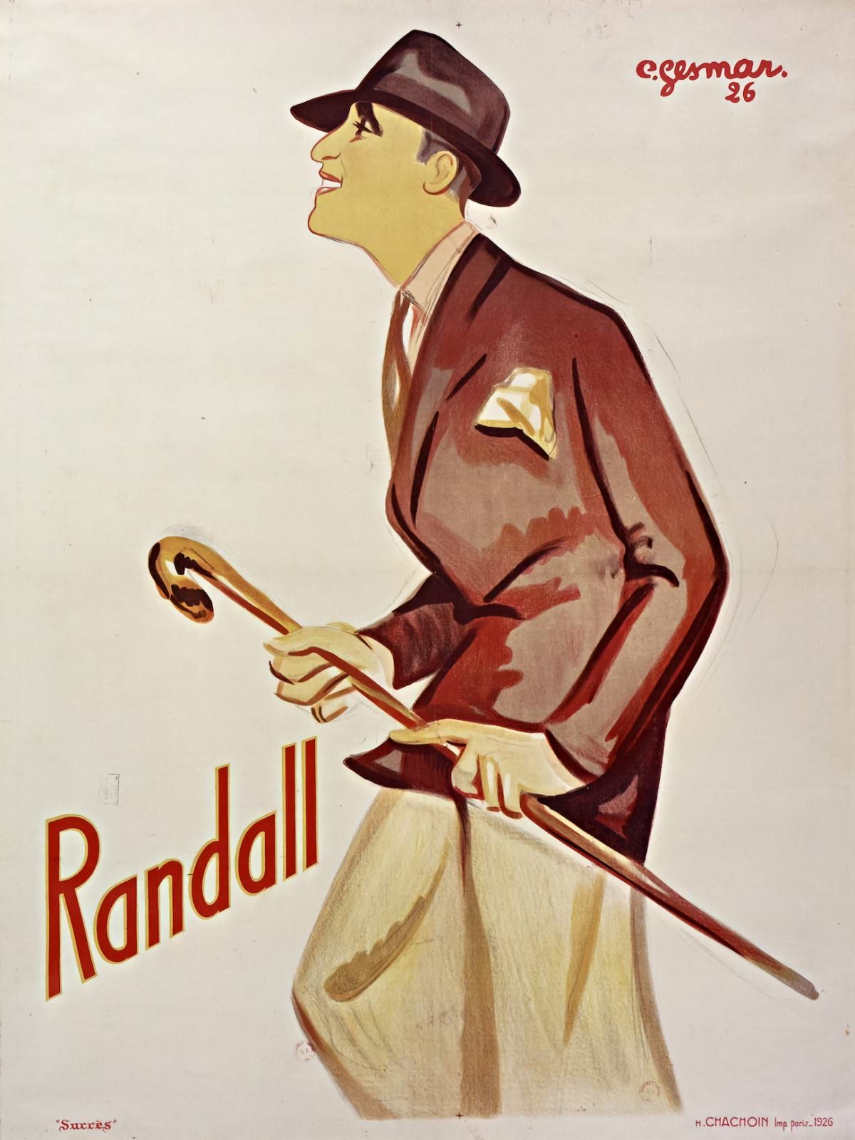 Randall poster by Charles Gesmar – c.1925