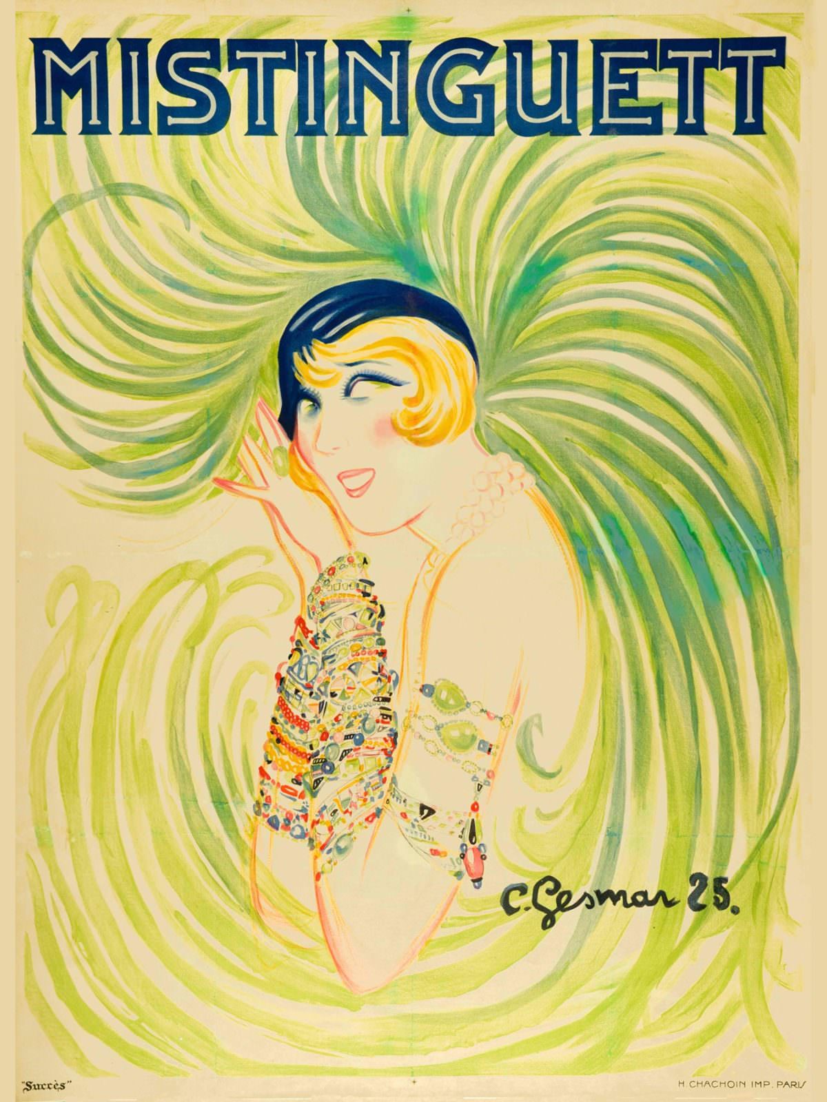 Mistinguett poster by Charles Gesmar (1900-1928) – 1925