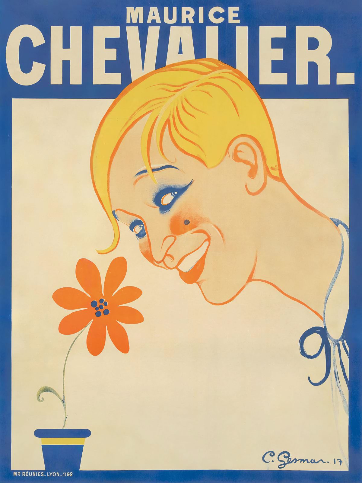 Maurice Chevalier by Charles Gesmar – 1917.