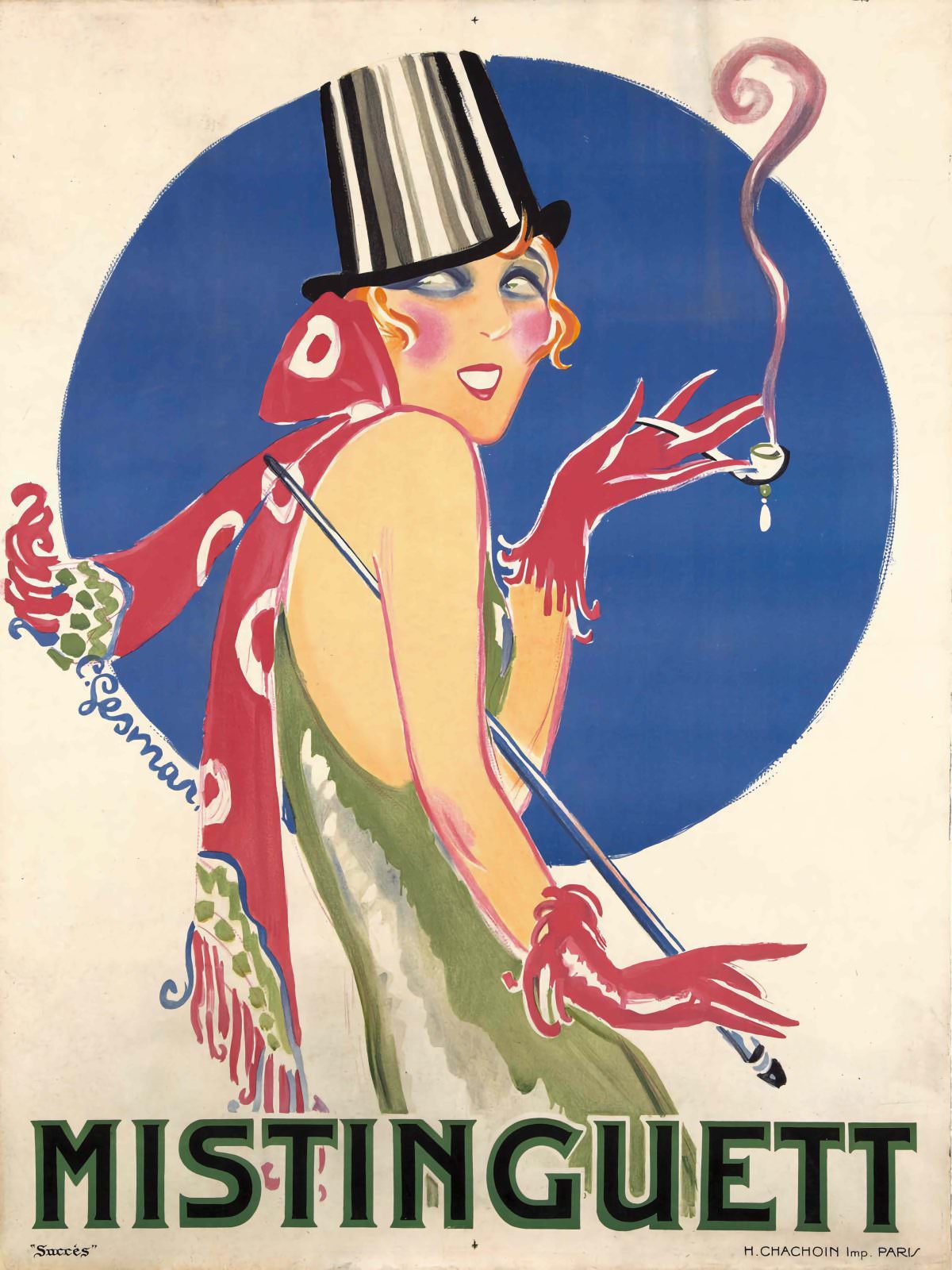 Mistinguett poster by Charles Gesmar c.1925