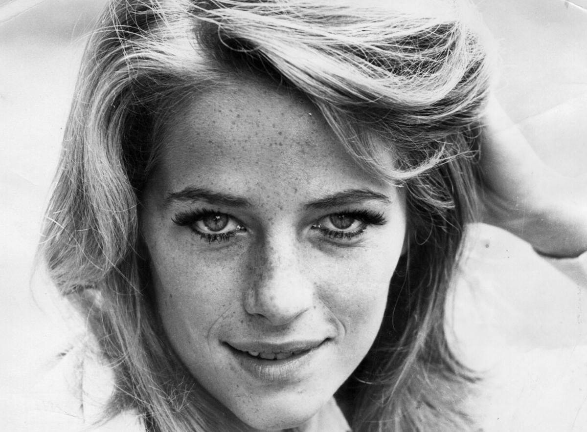 British actress Charlotte Rampling, 1960s, photo by Terry Fincher.