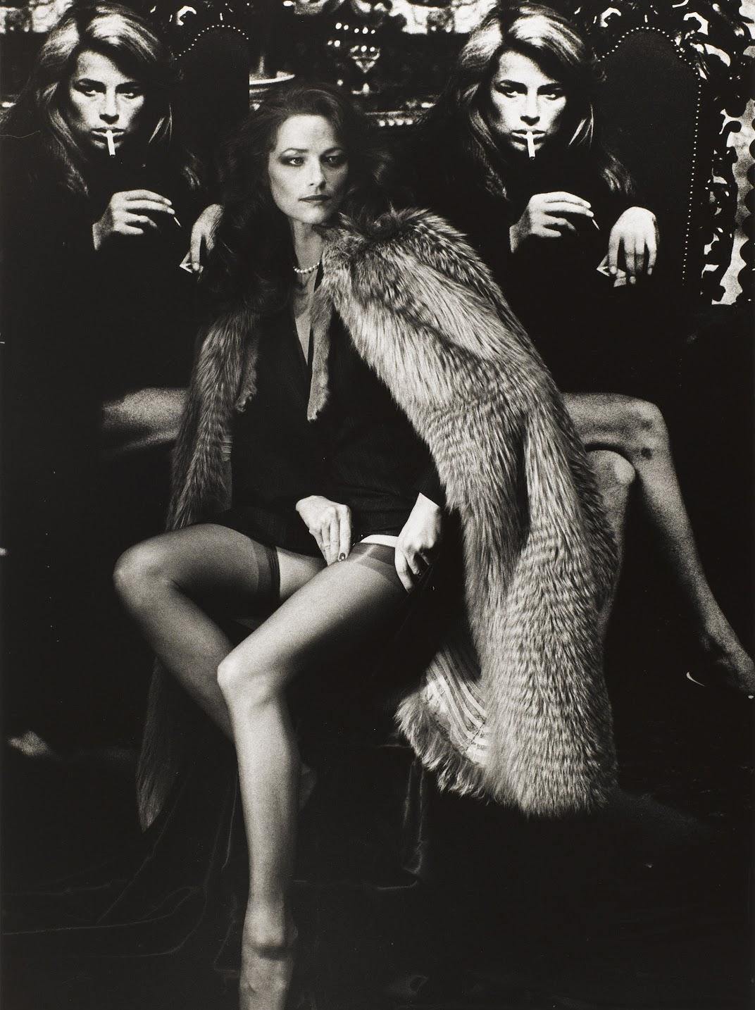 Charlotte Rampling, Paris, 1982, photo by Helmut Newton.