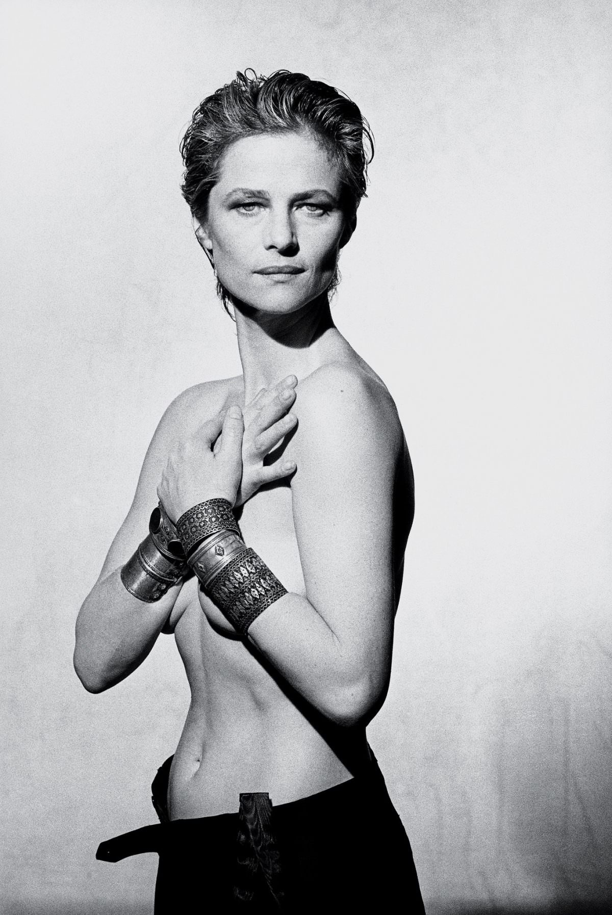 Rampling photographed by Peter Lindbergh, 1987.