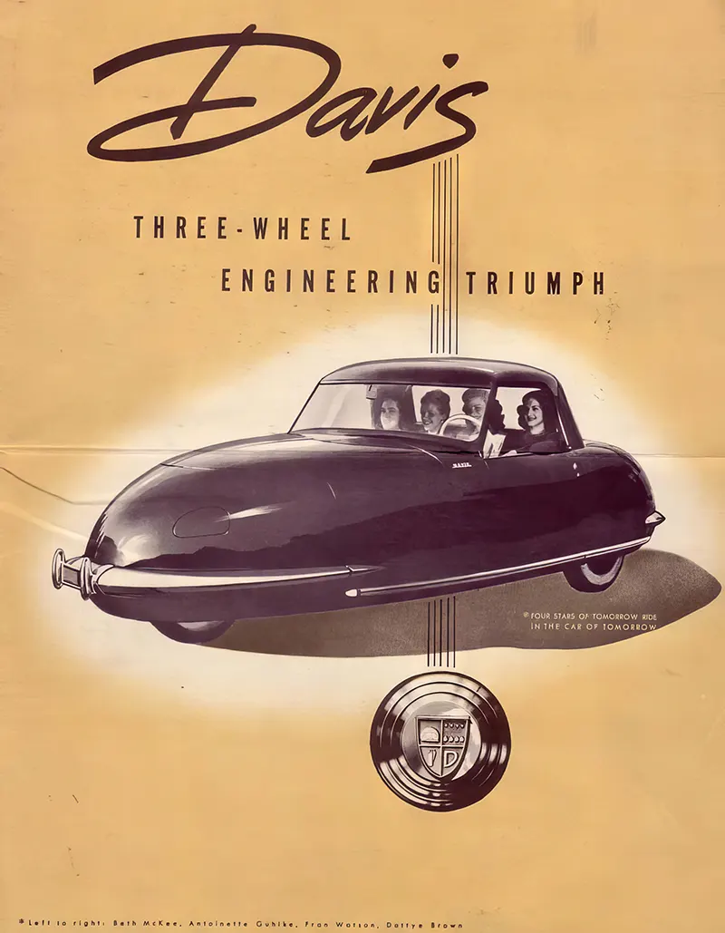 Three Wheels, Big Dreams: The Story of the Davis Divan and Its Bold Attempt to Revolutionize Transportation in 1948