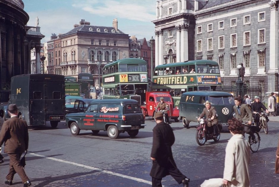 Dublin in the Summer 1961: A Vibrant Photographic Journey Through the Heart of Ireland's Capital City