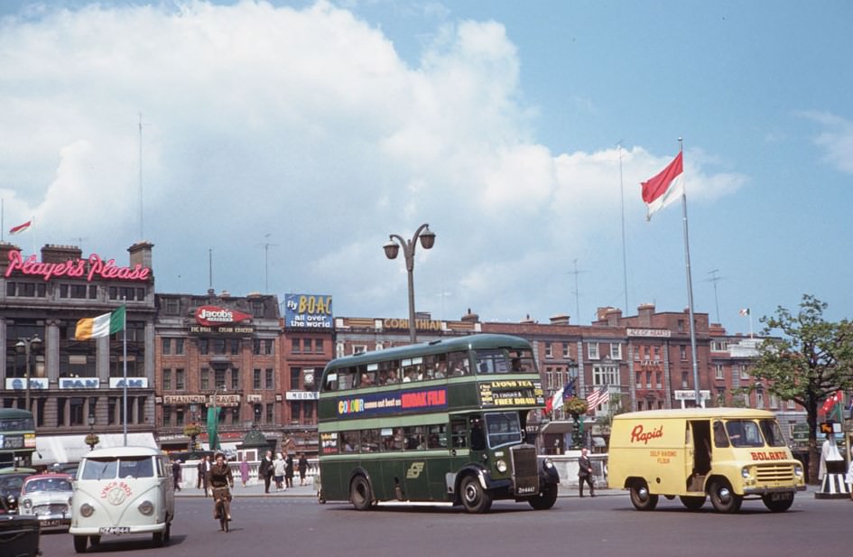 Dublin in the Summer 1961: A Vibrant Photographic Journey Through the Heart of Ireland's Capital City