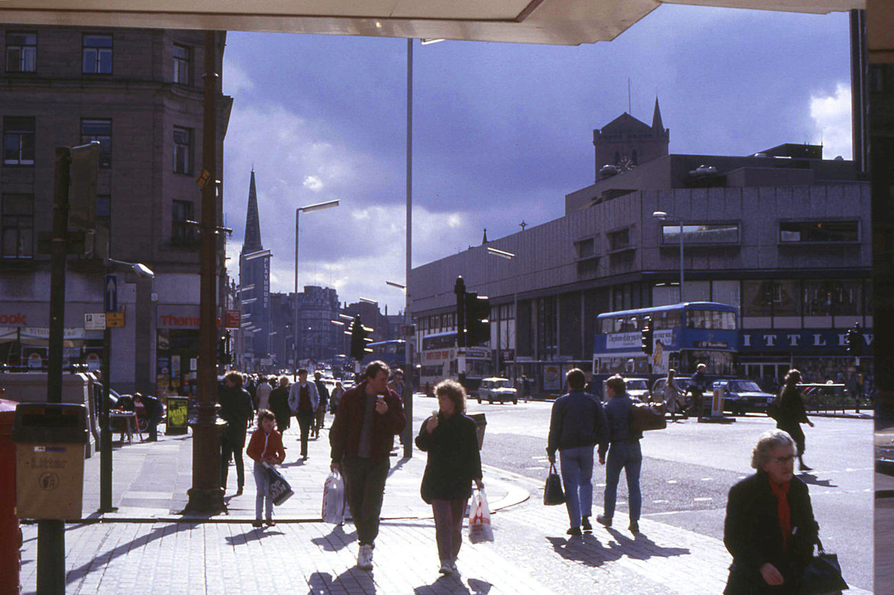 Nethergate from Burton’s doorway, 1985