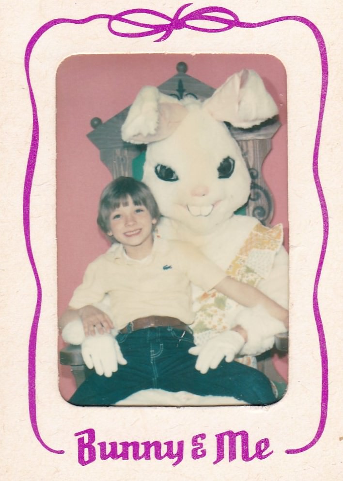 A Journey Through Time: Vintage Snapshots of People with the Easter Bunny