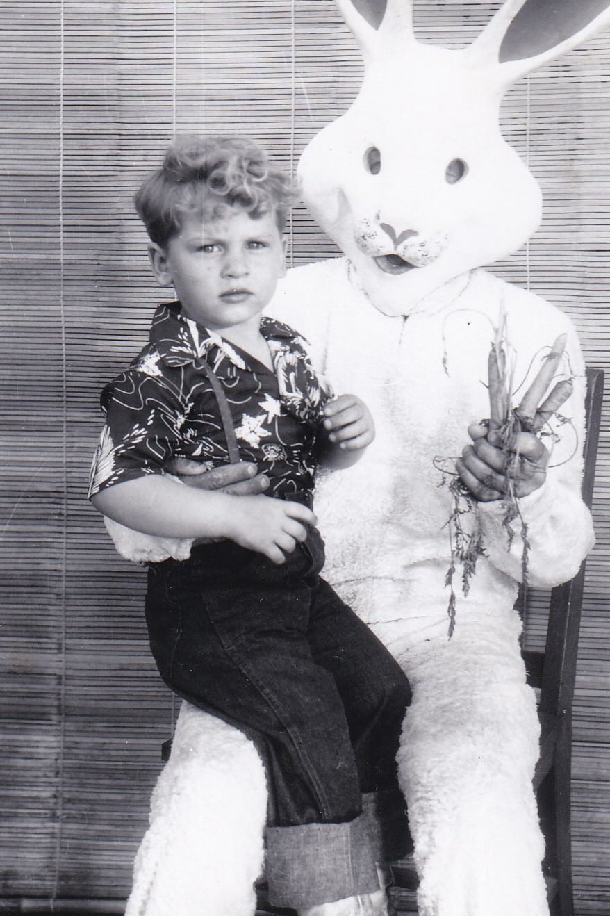 A Journey Through Time: Vintage Snapshots of People with the Easter Bunny