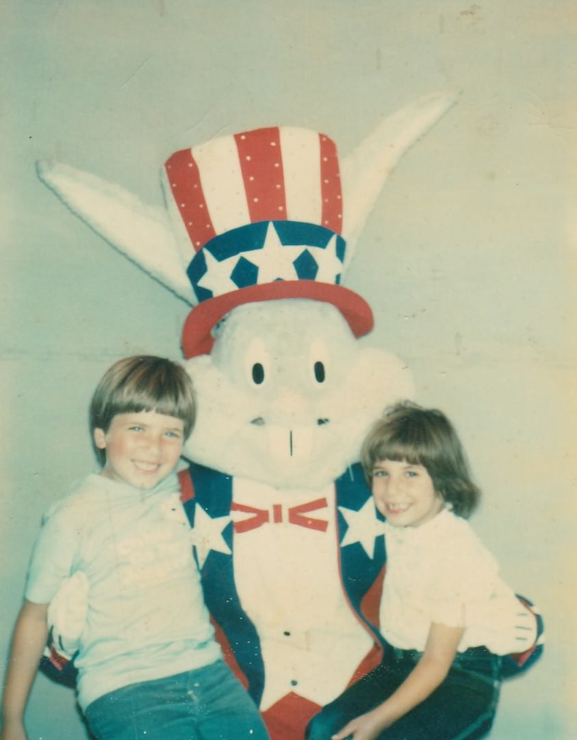 A Journey Through Time: Vintage Snapshots of People with the Easter Bunny