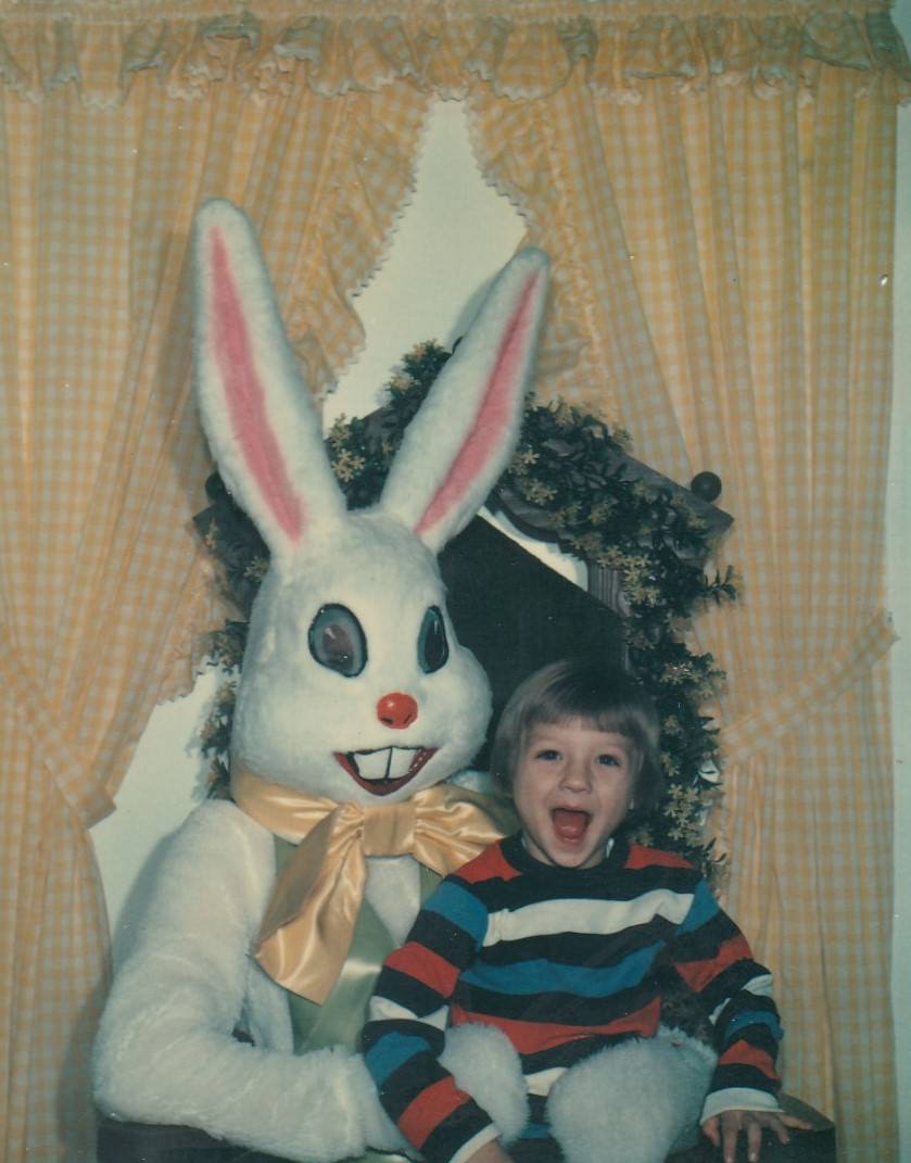 A Journey Through Time: Vintage Snapshots of People with the Easter Bunny