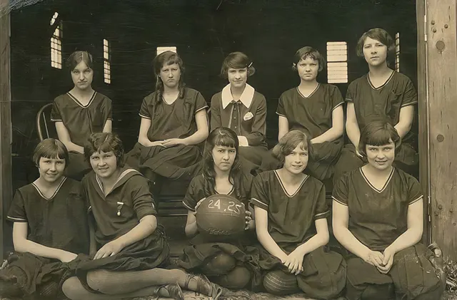 The basketball season of the 1920s was a tough one for these girls.