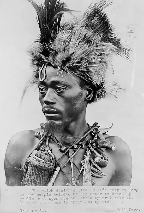 A witch doctor, 1920s