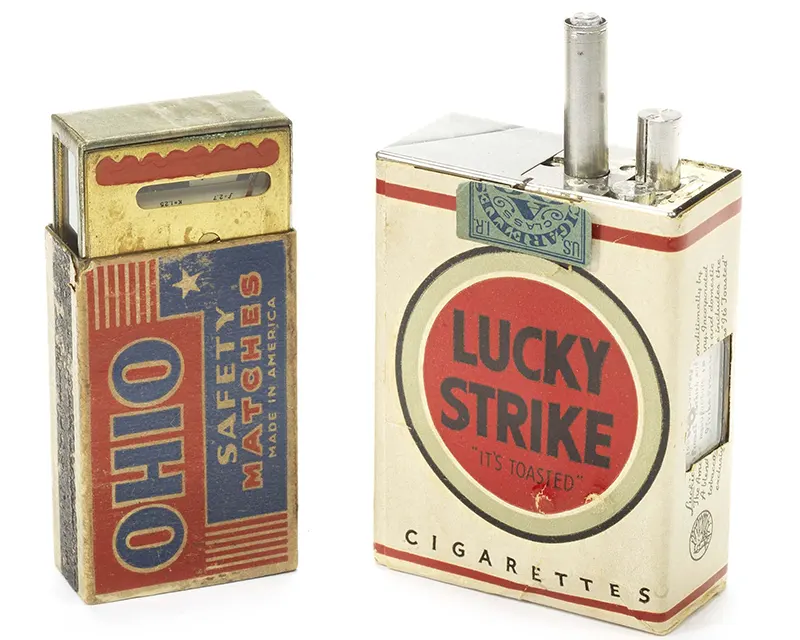 Lucky Strike Spy camera developed in the late 1940s by the US Military.