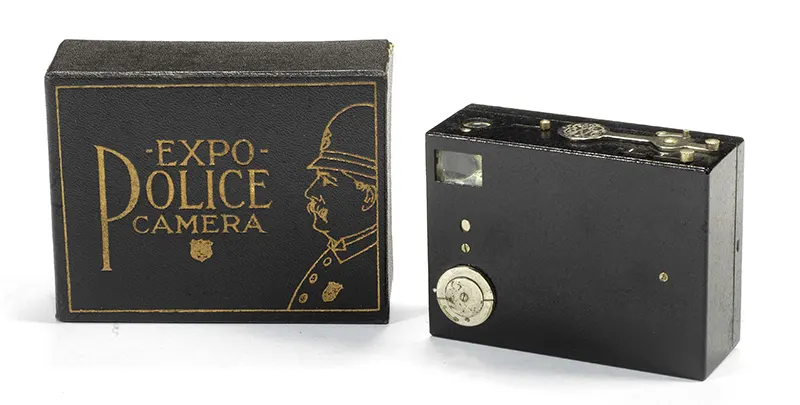 This Expo Police camera from New York went on sale between 1911 and 1924.