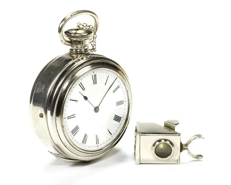 The 1904 Ticka Watch allowed the user to take surreptitious photographs.