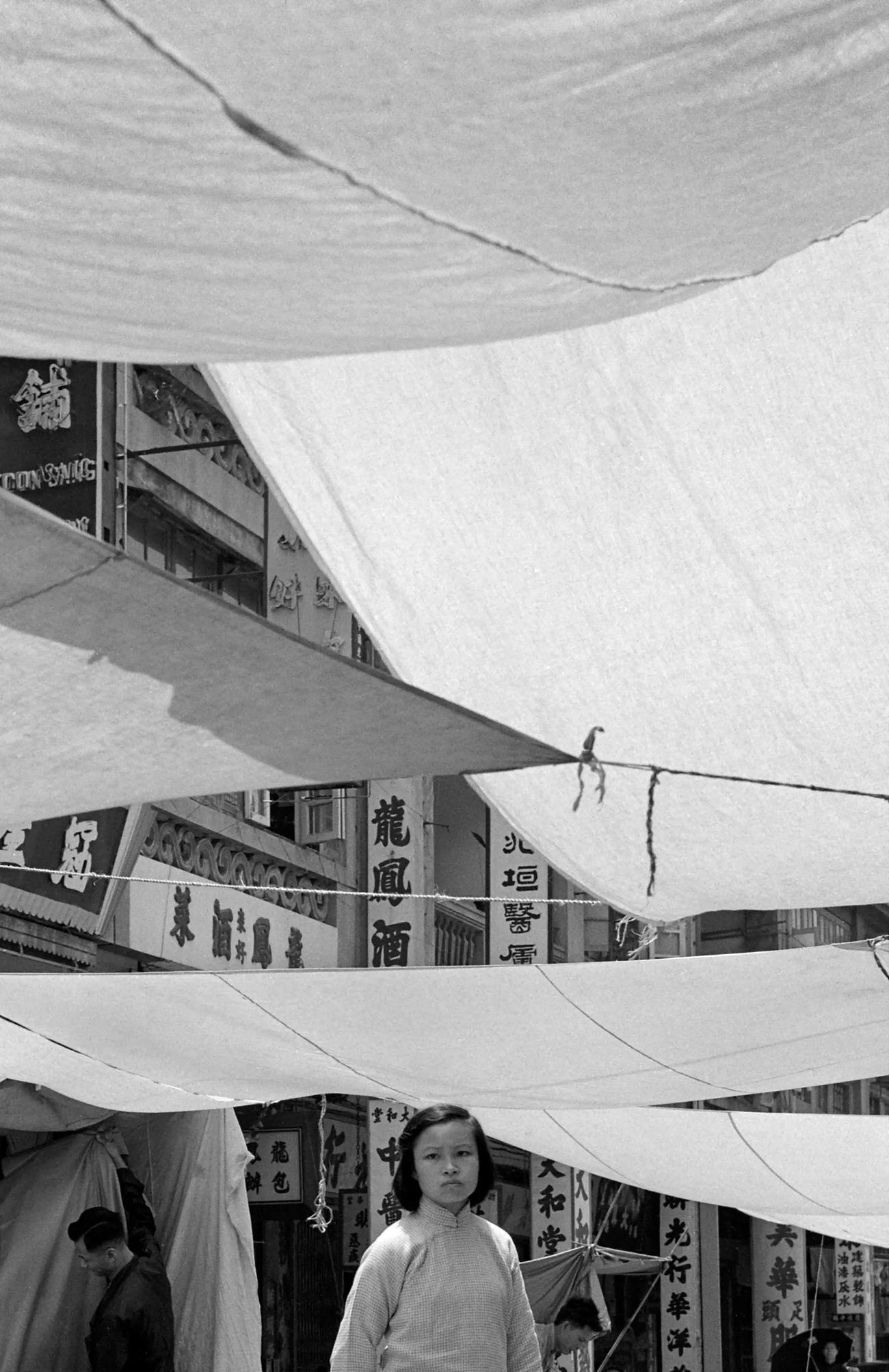 White Tents, Hong Kong, 1960s.