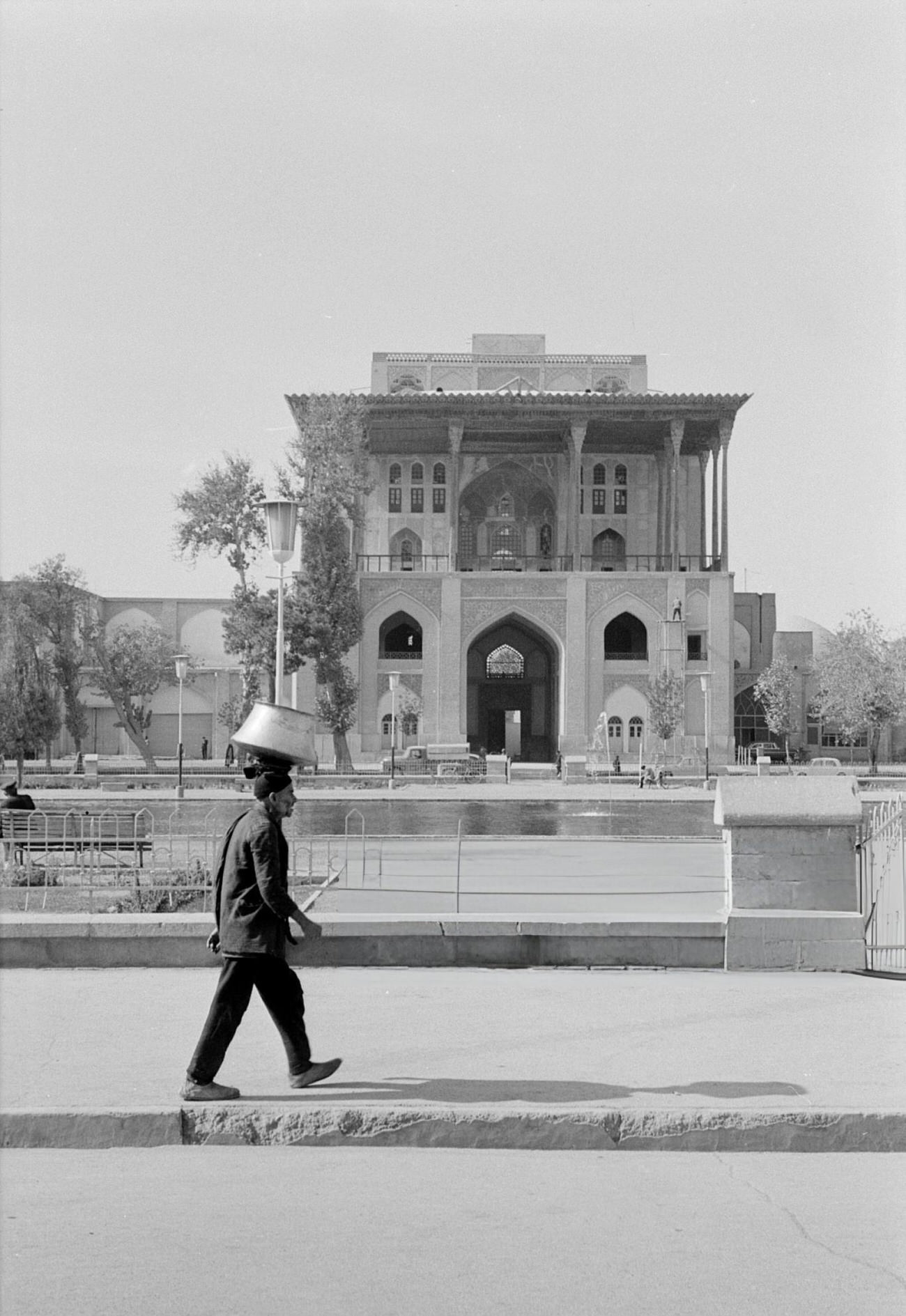 The Ali Qapu Palace, Isfahan, Iran, 1964.