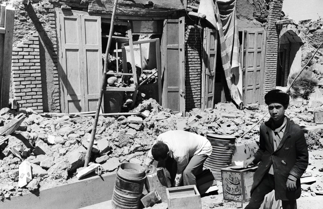 An earthquake in Khorasan Province, Iran, 1968, killing 20,000 people.