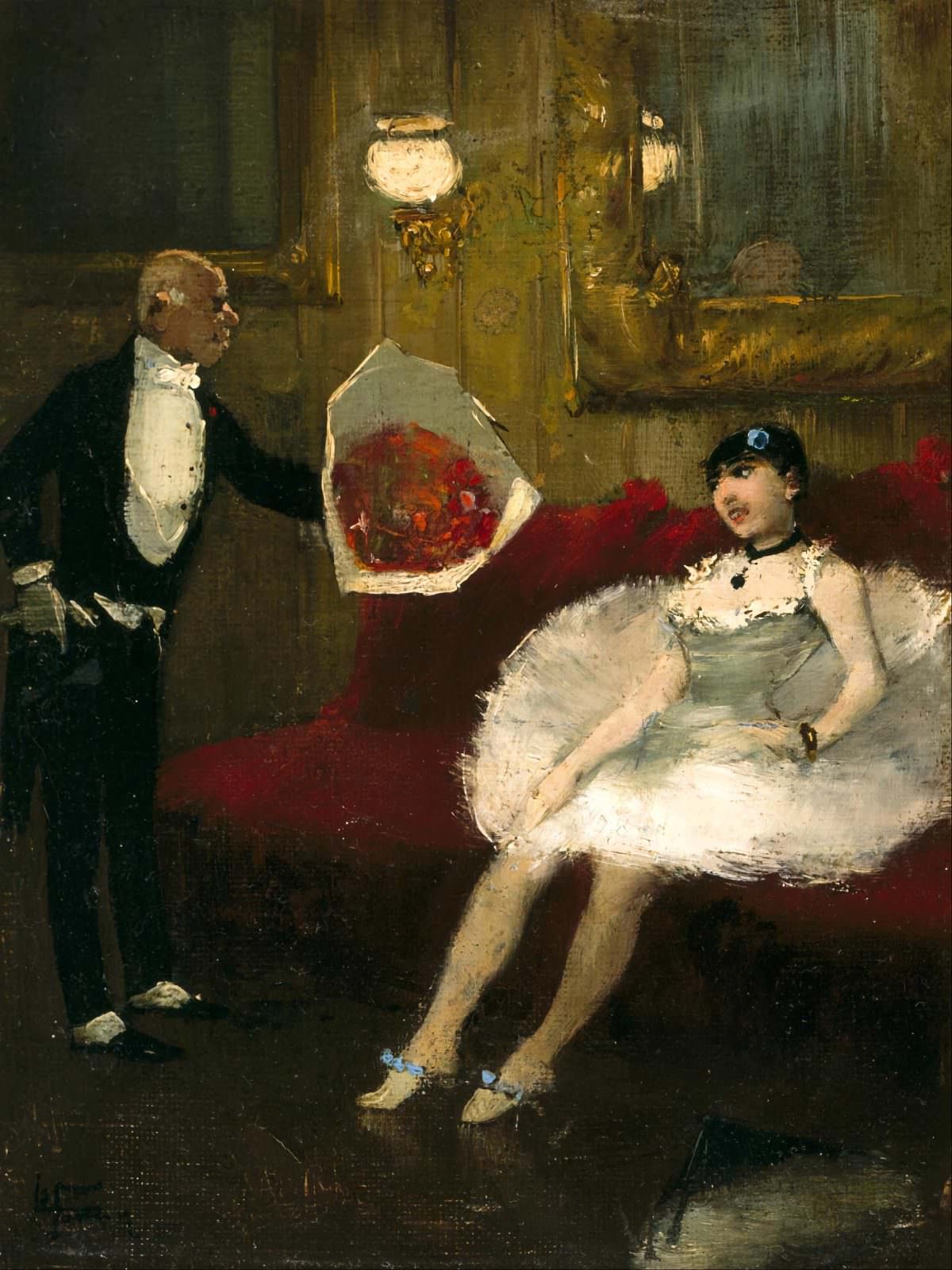 The Admirer by Jean-Louis Forain, 1878