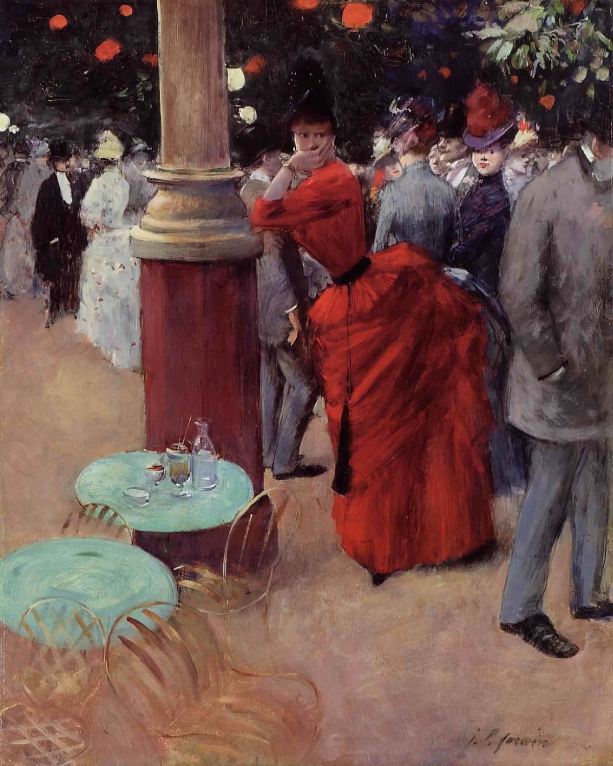 The Public Garden by Jean-Louis Forain, 1884