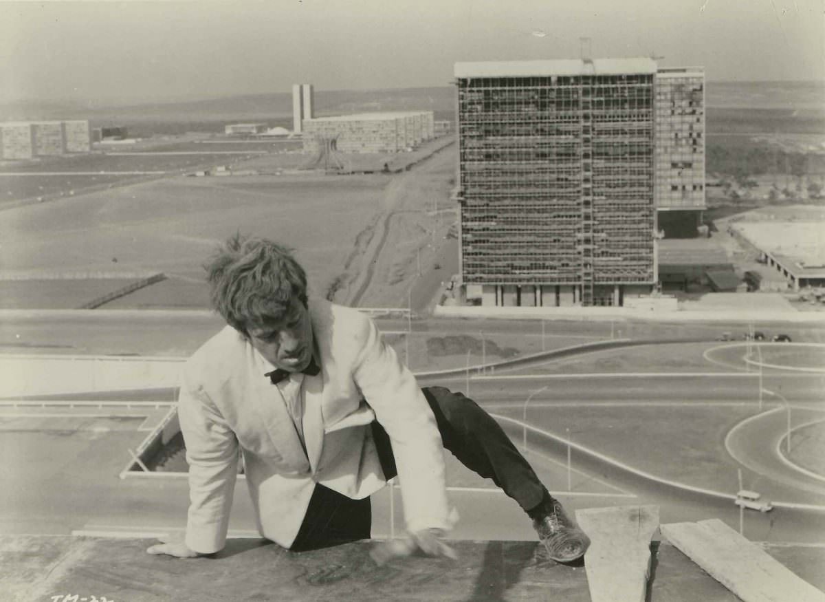 Jean-Paul Belmondo in 'L'Homme de Rio' directed by Philippe de Broca, 1960s.