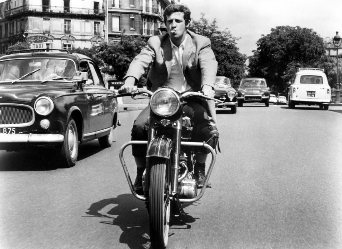 Jean-Paul Belmondo in 'The Man from Rio', 1960s.