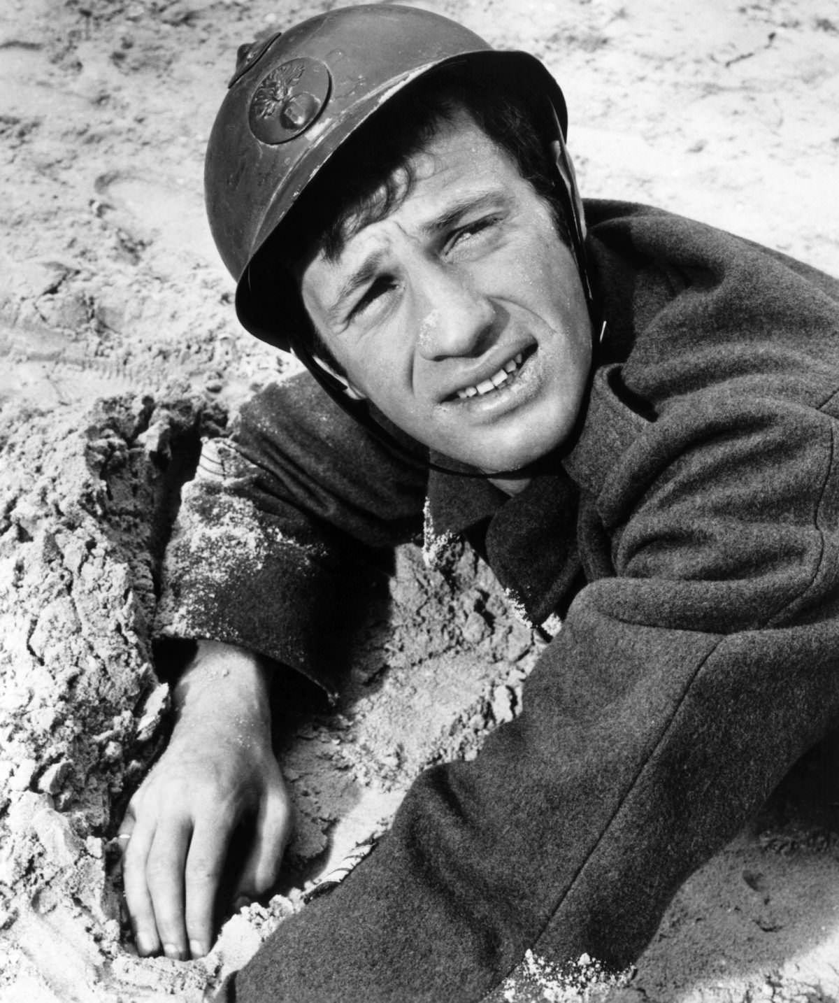 Jean-Paul Belmondo in 'Weekend at Dunkirk', 1960s.