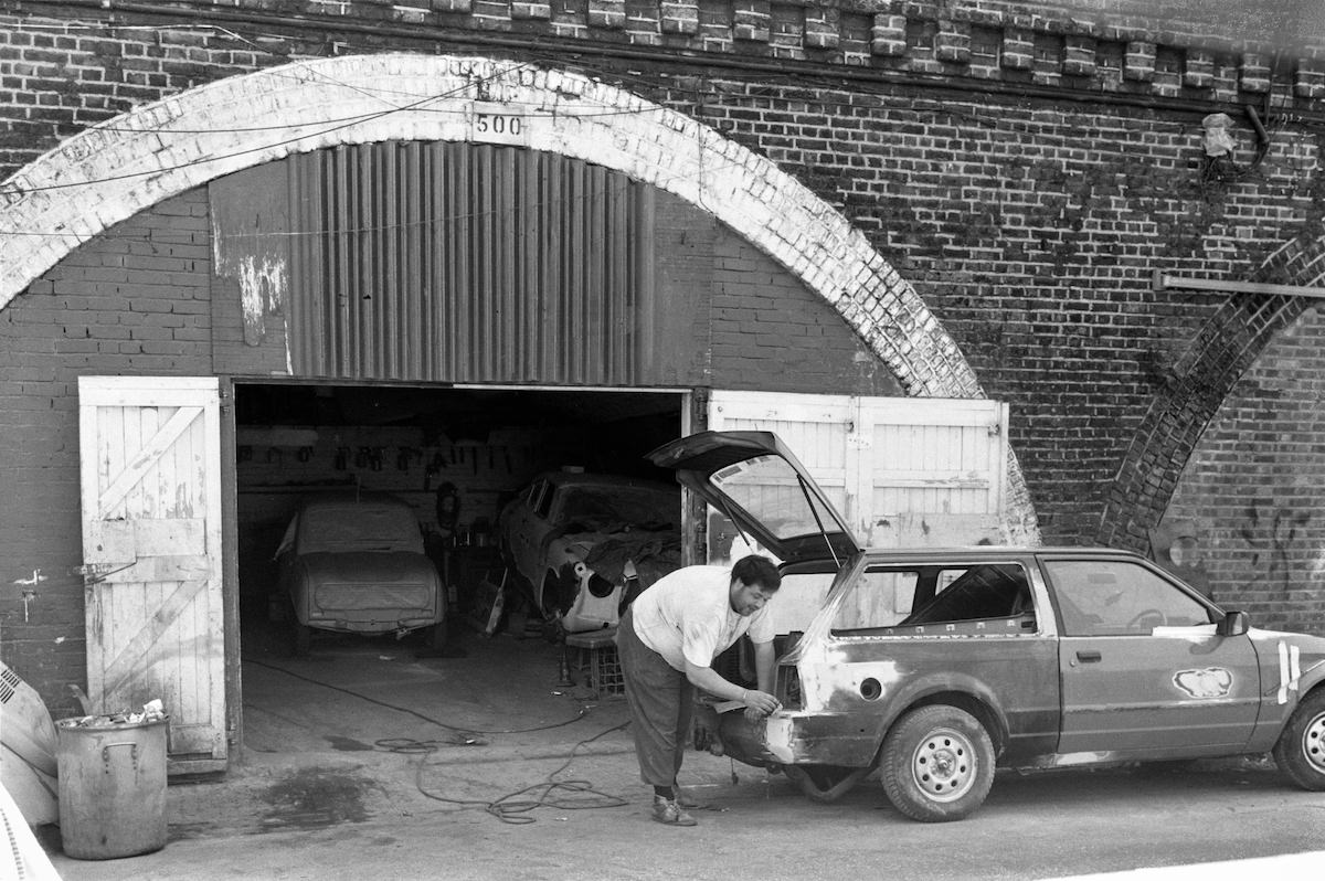 Garage, Railway Arch, Ridgway Rd, Loughborough Jct, Lambeth, 1989