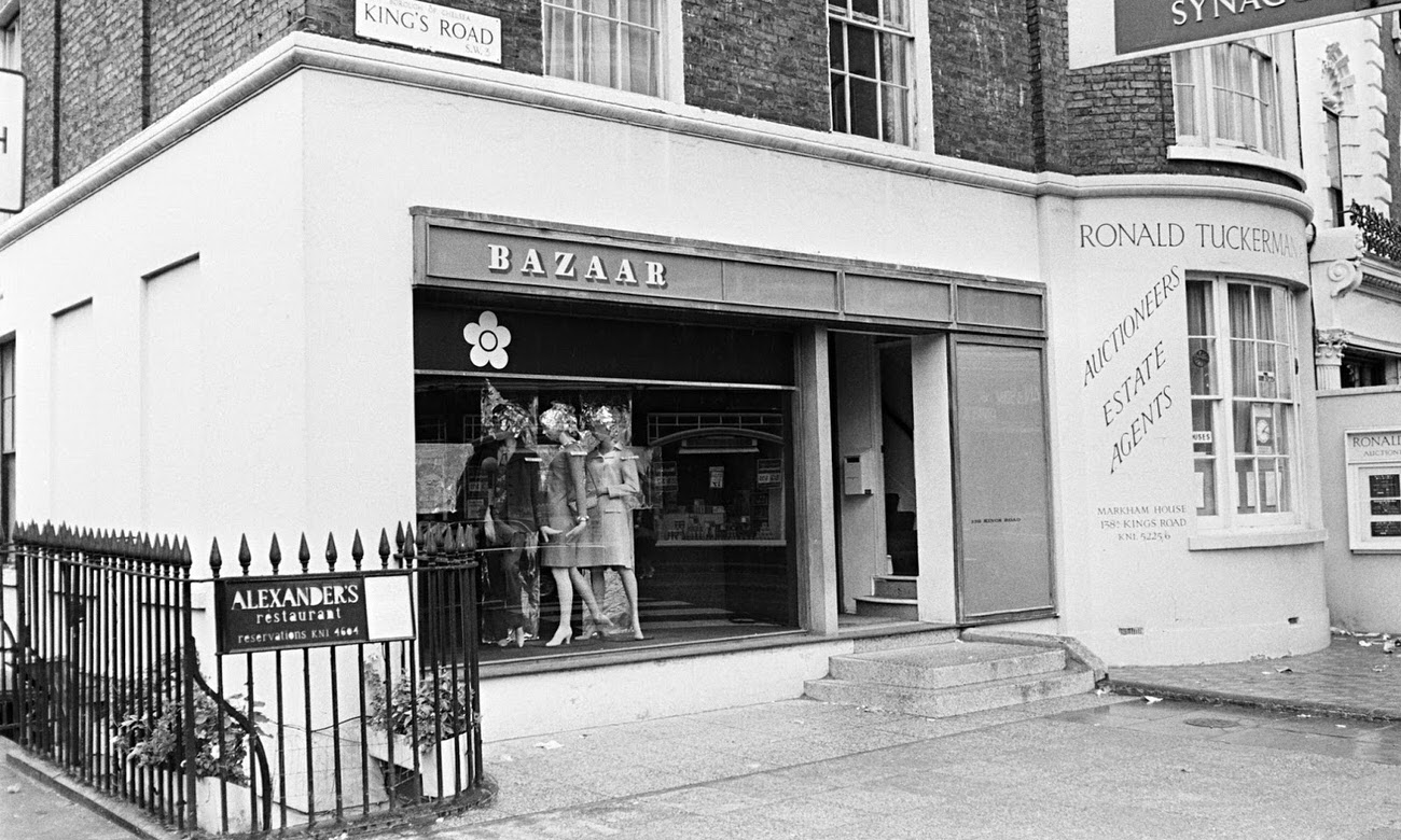 Mary Quant’s Bazaar boutique on the King’s Road c.1960