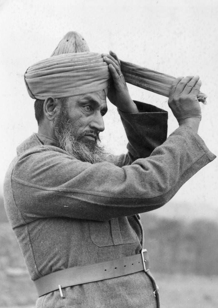 An Indian member of the Indian Army Services Corps, some of whom were evacuated from Dunkirk together with the British Expeditionary Force, 1940.