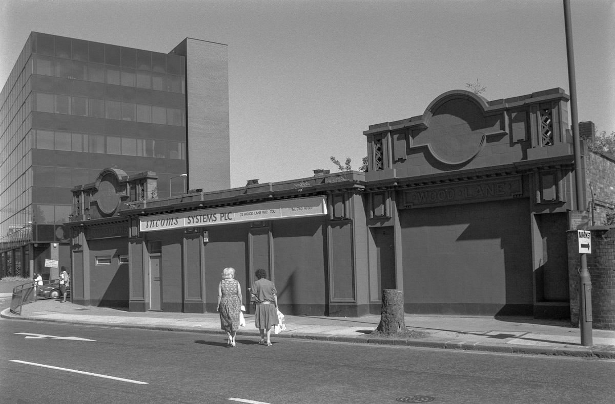 Former Wood Lane Station, Central Line, Wood Lane, Shepherds Bush, 1990