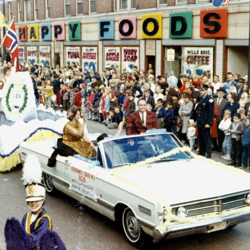 Happy Foods parade, circa late 1960s.