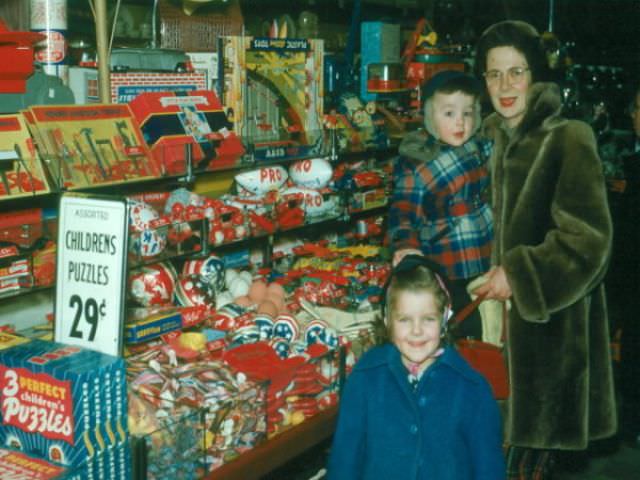 Woolworths Department Store, Southbridge, circa 1953.