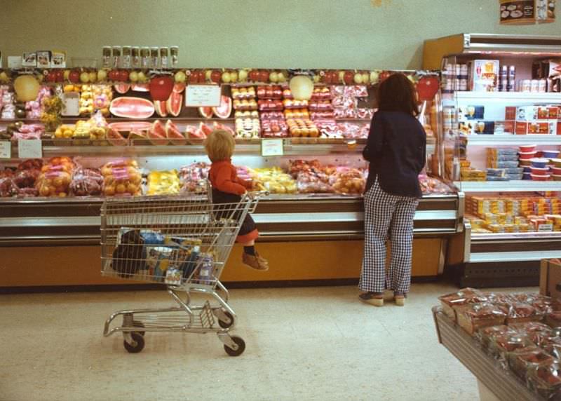 Fruit section, 1981.