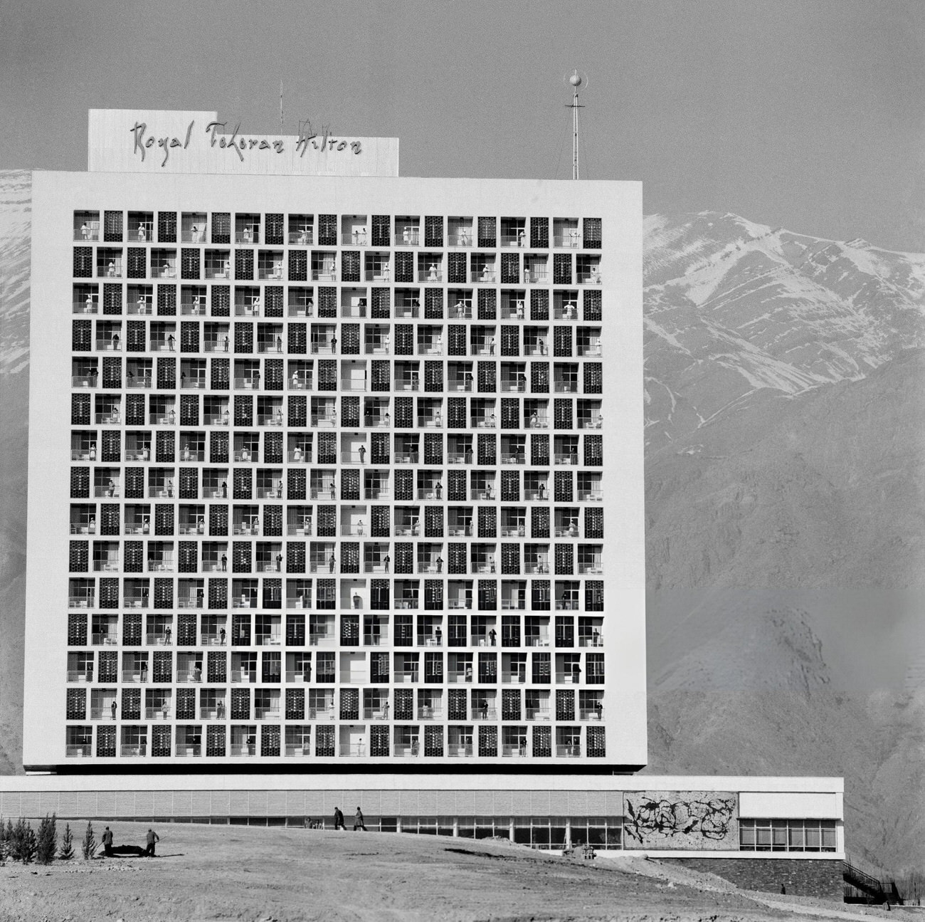 The Royal Tehran Hilton Hotel designed by architect Heydar Ghiai, 1963.