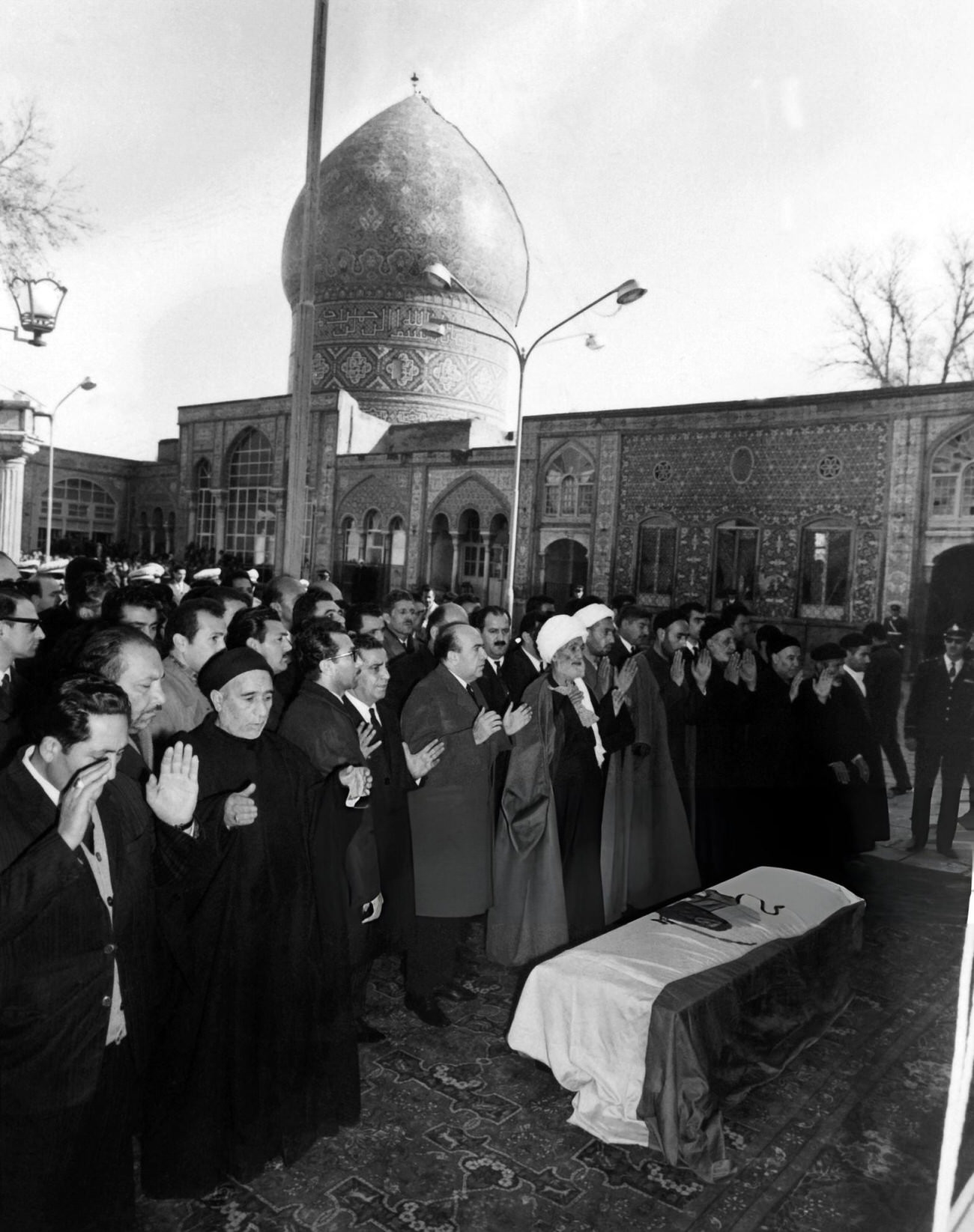 Funeral ceremony of Hassan Ali Mansour in Tehran, 1965.