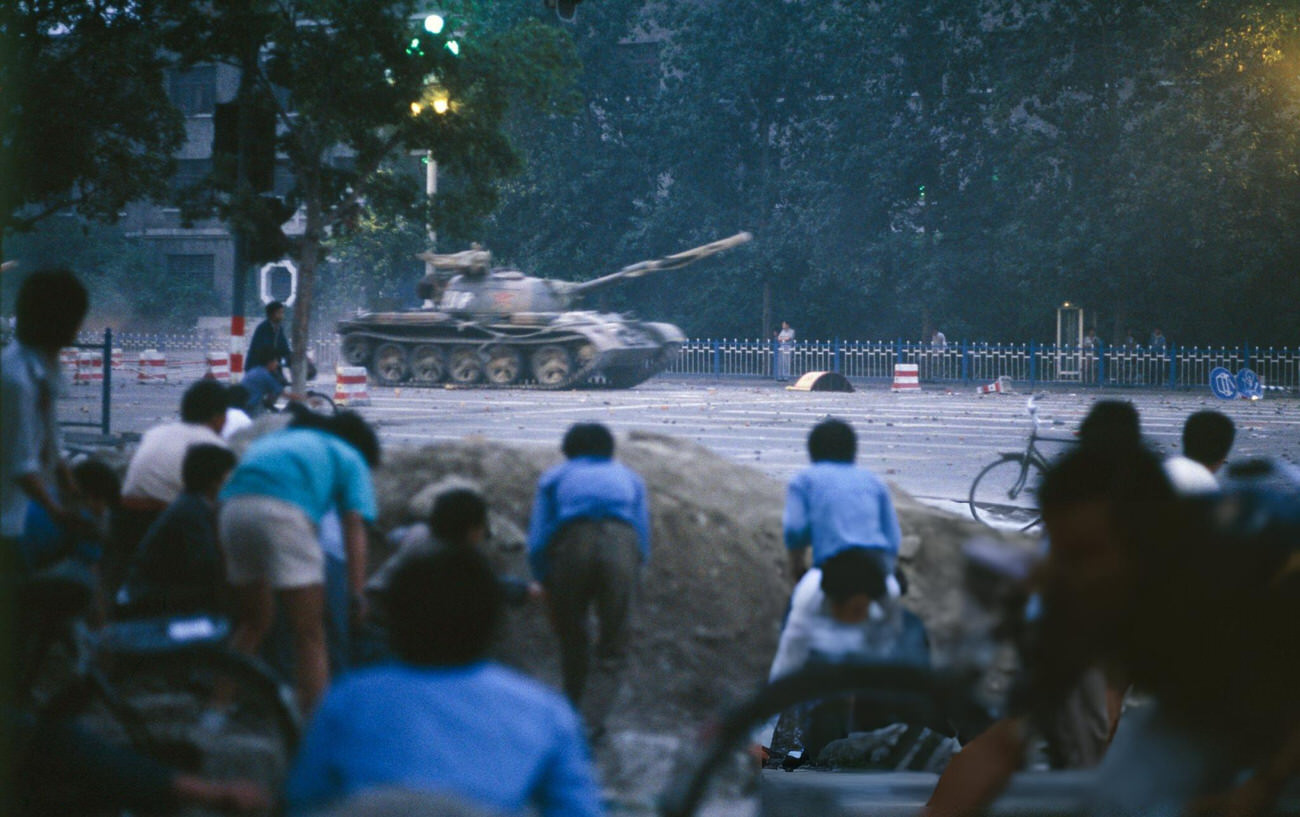 The protest movement of students that started seven weeks ago in Tiananmen Square, 1989.