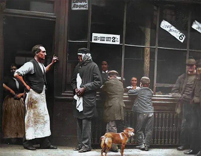 A pub frequented by convicts and "ticket-of-leave" men, 1890s.