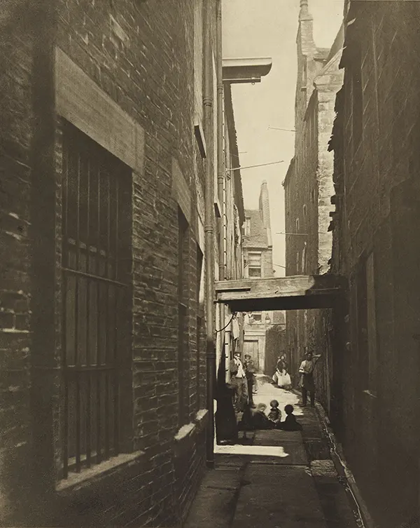 An alley and its residents.