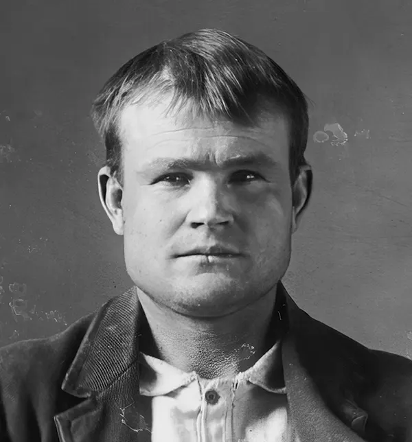 When Wyoming authorities briefly captured the infamous outlaw Butch Cassidy and took this mugshot for horse theft in 1894, his most notorious crimes were yet to come.