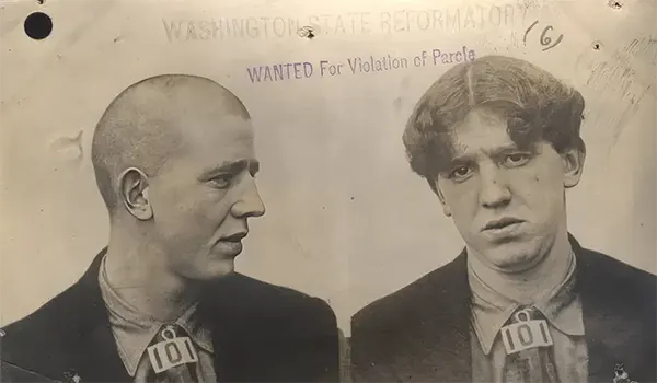 An unidentified inmate at the Washington State Reformatory, also known as the Monroe Correctional Complex.