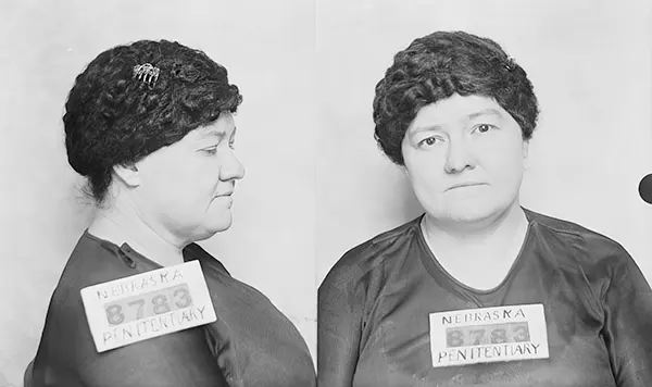 Mary Shannon was sentenced to two years in the Nebraska State Prison for mayhem in May 1925.