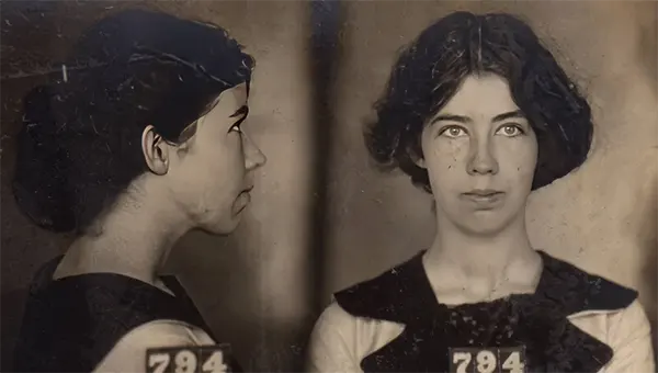 Juanita McKamey, 20, was arrested in San Diego and charged with criminal conspiracy after participating in a public labor protest in 1912.