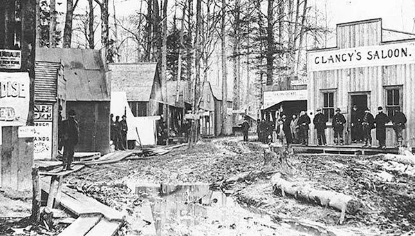 Clancy’s Saloon in Skagway, Alaska, 1897.