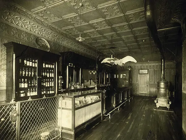 A saloon in Pierre, South Dakota, 1890s.