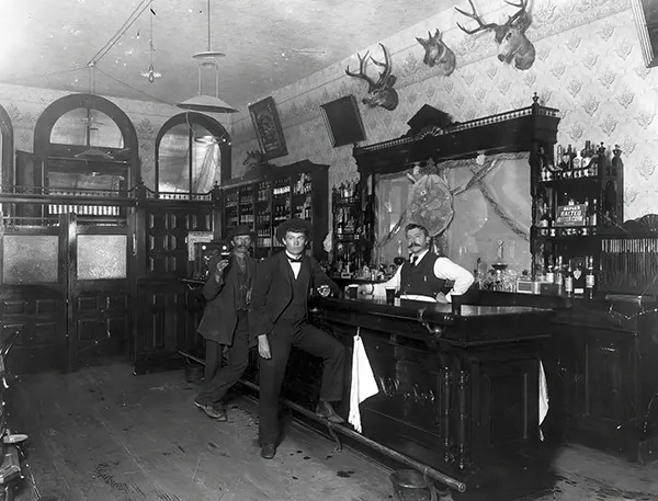 The Toll Gate Saloon in Black Hawk, Colorado, 1897.