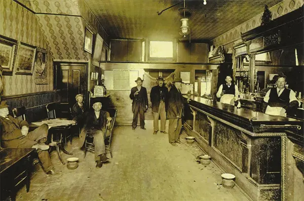 Mueller Saloon in Ripon, Wisconsin, 1894.